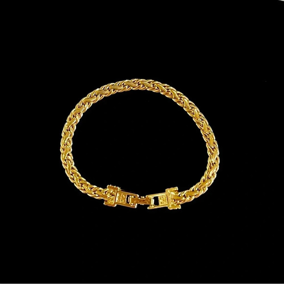 Givenchy Vintage Gold Tome Bracelet - Picture 2 of 4